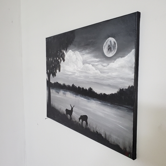 "Midnight Drink" Original Art - Picture 3 of 4